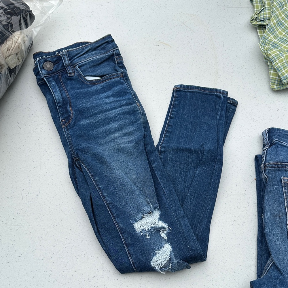 American Eagle Outfitters Dark Blue Skinny Jeans